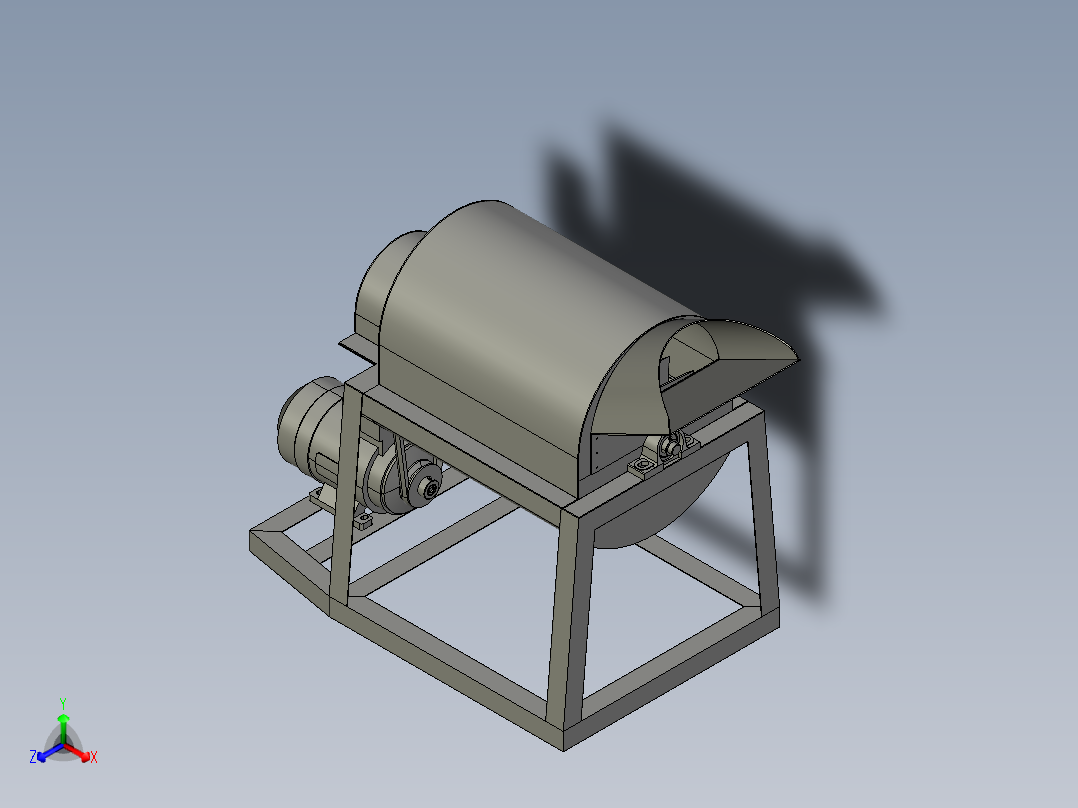 搅拌机3D主视图