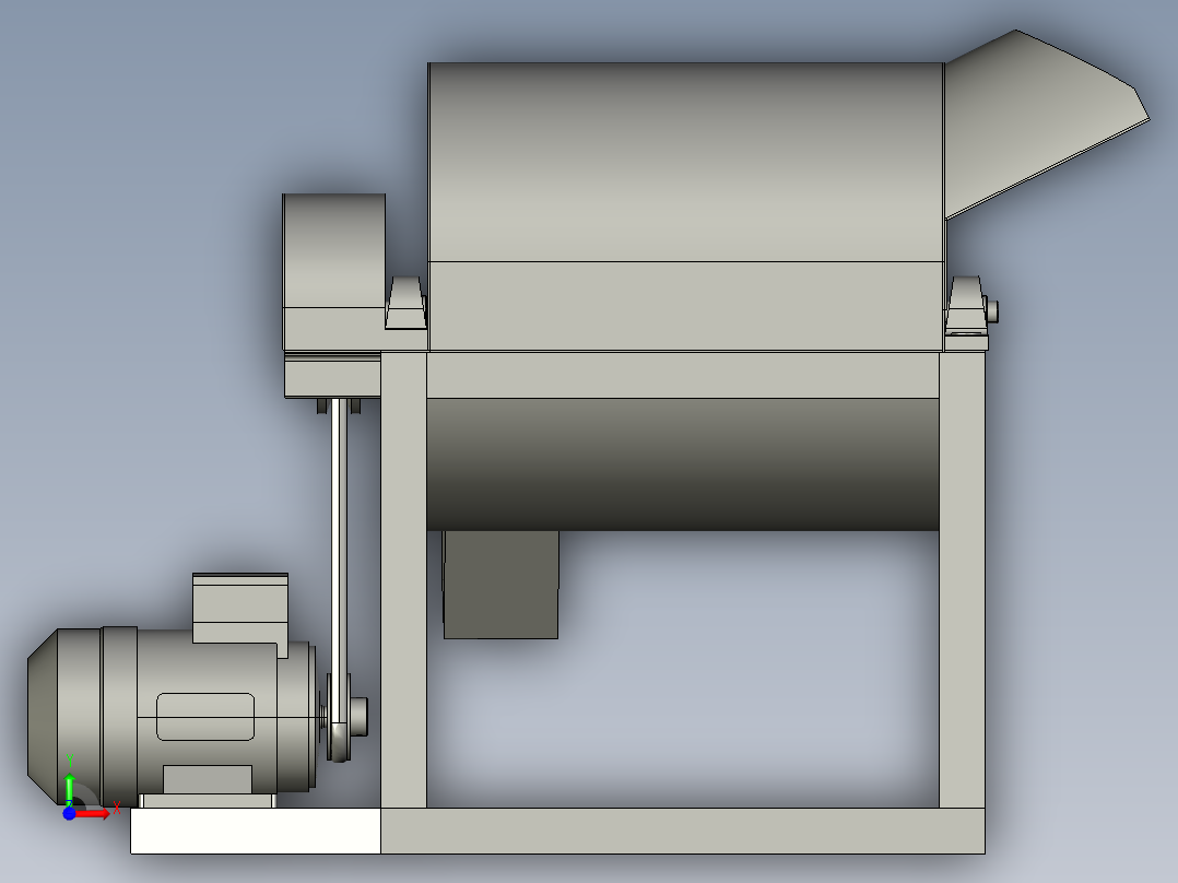 搅拌机3D前视图