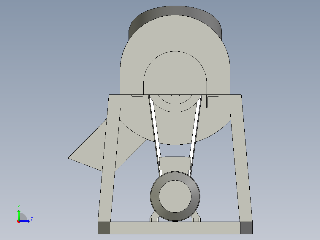 搅拌机3D左视图