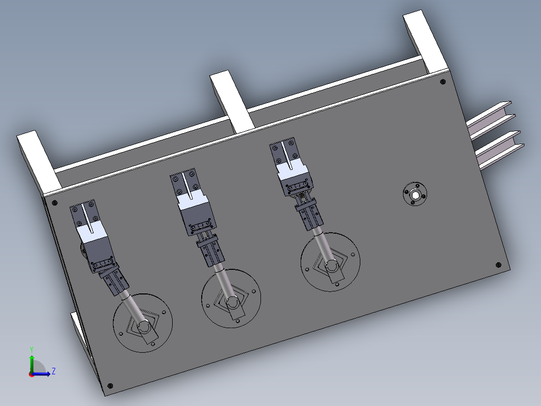 某弹体尺寸自动测量设备开发——测量部件设计左视图
