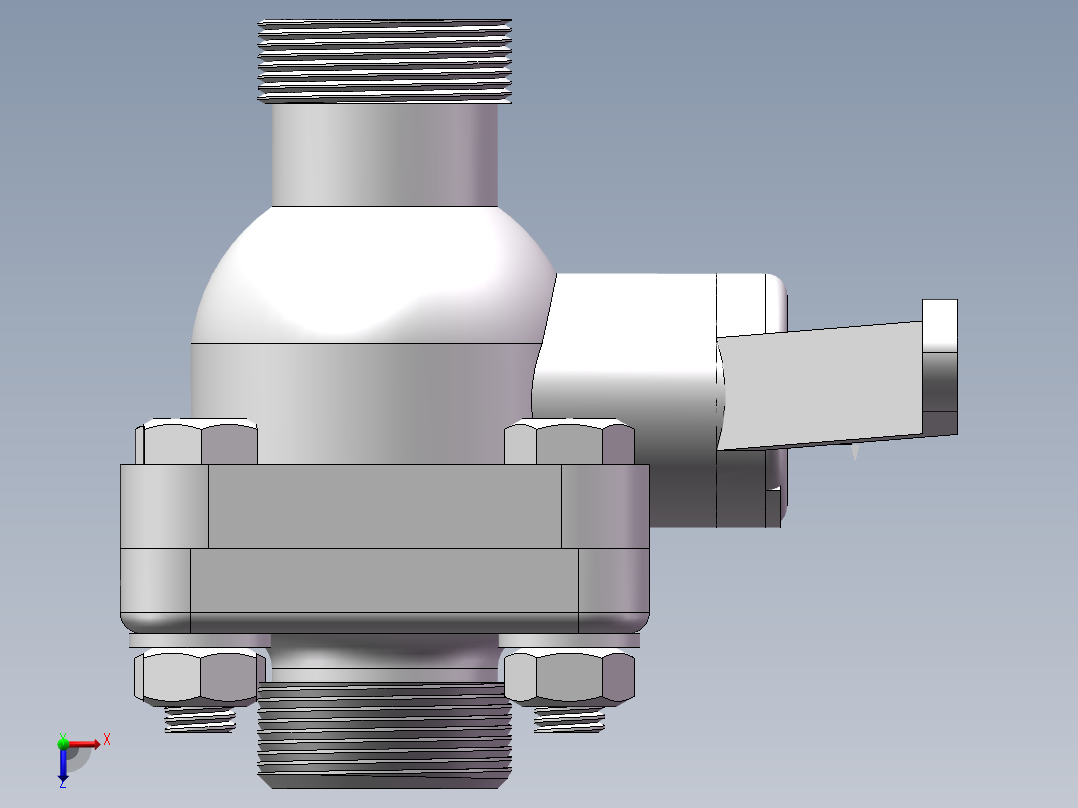 球阀设计俯视图