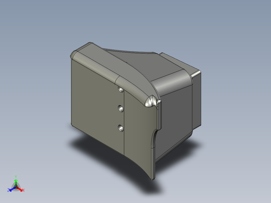 皮箱腿正等轴测图