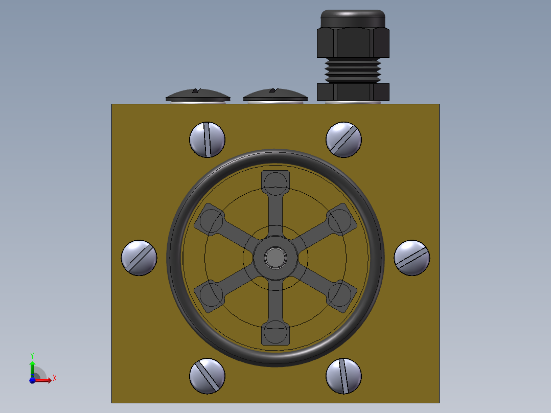 Solidworks模型前视图