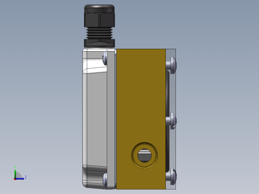 Solidworks模型左视缩略图