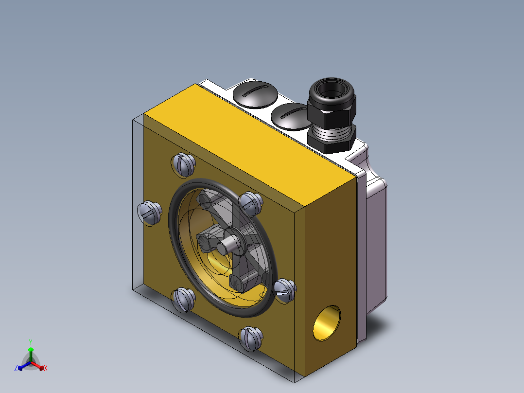 Solidworks模型正等轴测图