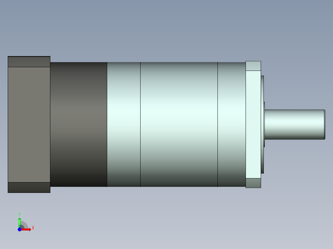 直齿PLF160-L3-LC 42-114.3-200-M12.stp前视图