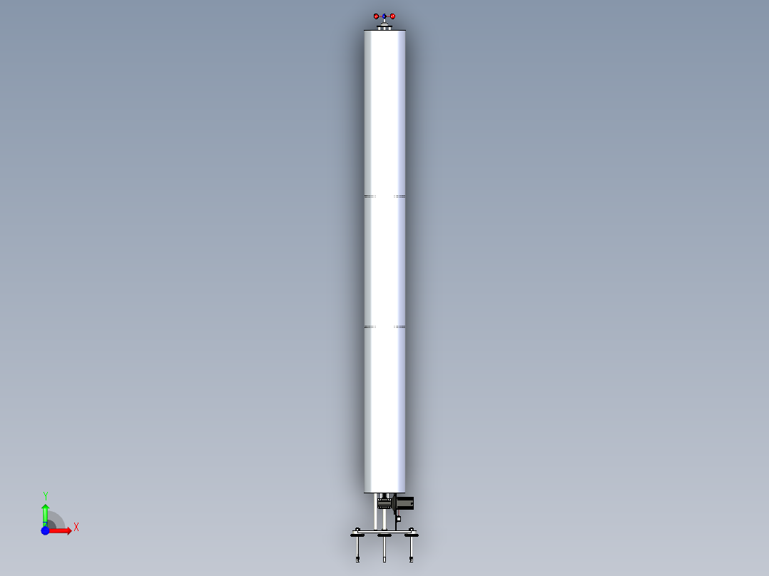 无叶风力发电机前视图