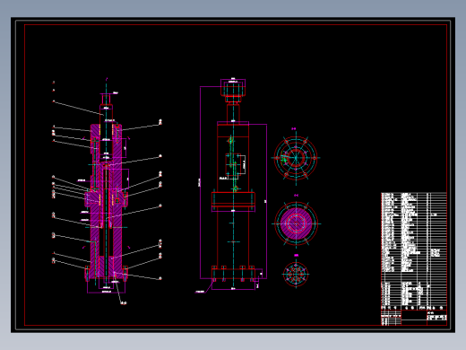 垂直伺服油缸全套CAD图纸 非标自动化机械3D图纸设计