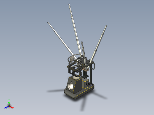 鹰眼篮球发球机三维模型