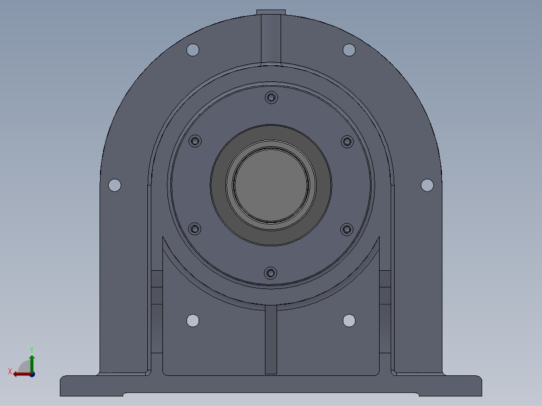 摆动活齿减速机的结构设计【含三维+CAD图+文档】后视图