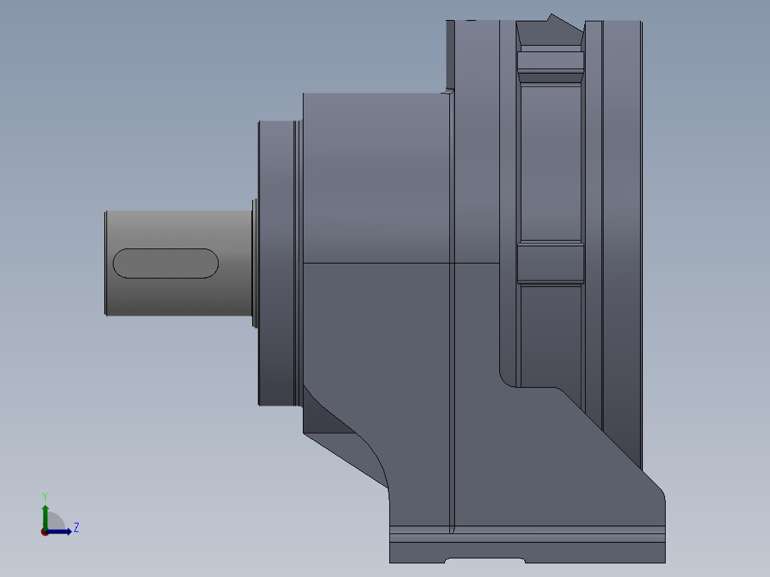 摆动活齿减速机的结构设计【含三维+CAD图+文档】左视图