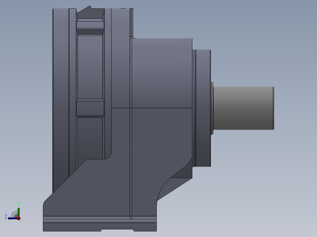摆动活齿减速机的结构设计【含三维+CAD图+文档】右视图