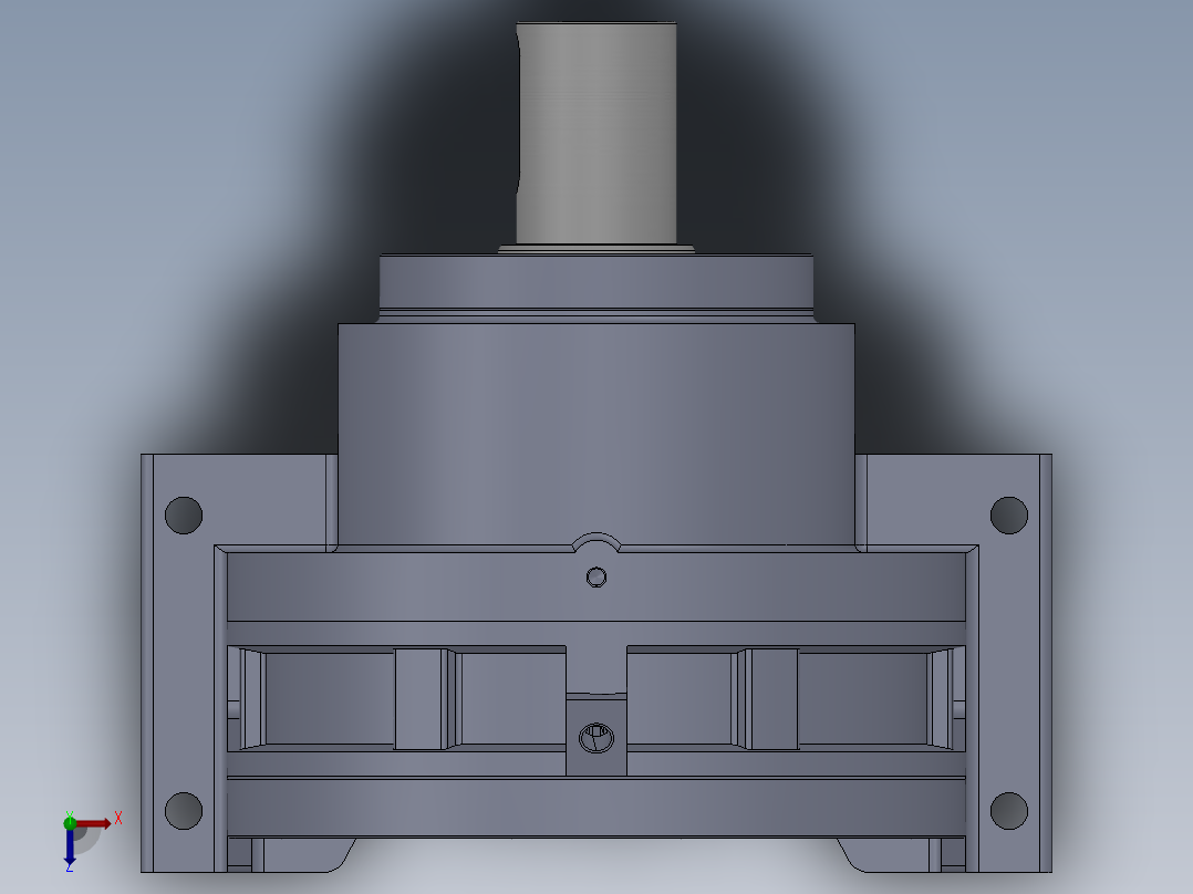 摆动活齿减速机的结构设计【含三维+CAD图+文档】俯视图