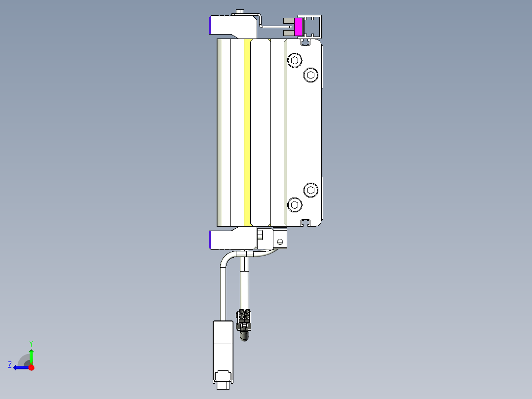 威洛博VL系列3d模型模组VL14S2Y-S1300右视图