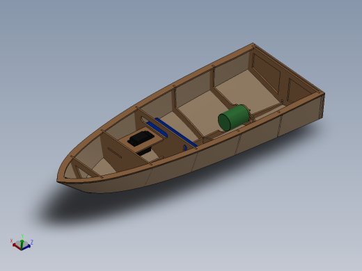 激光下料拼图小船SOLIDWORKS 2010, STL
