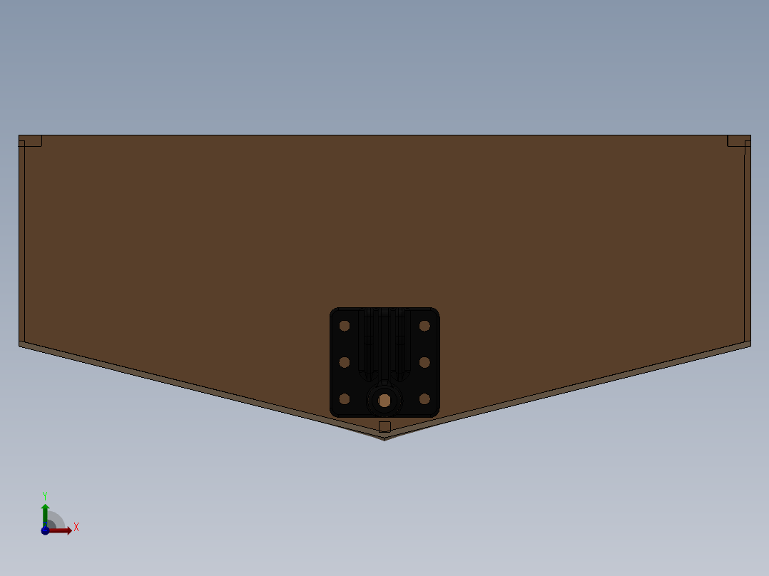 激光下料拼图小船SOLIDWORKS 2010, STL前视图