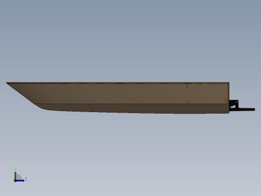 激光下料拼图小船SOLIDWORKS 2010, STL左视缩略图