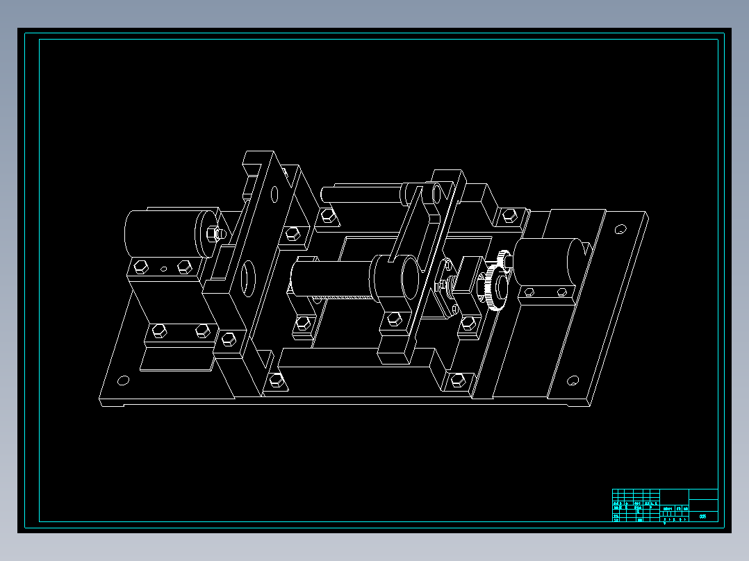 汽车发动机连杆平行仪设计含5张CAD图
