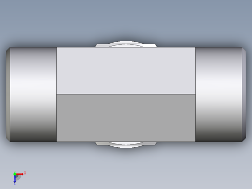 卡套式工业通用硬管接头EO_Adjustable_locknut_branch_tee_TEE20SMOMDCF俯视缩略图