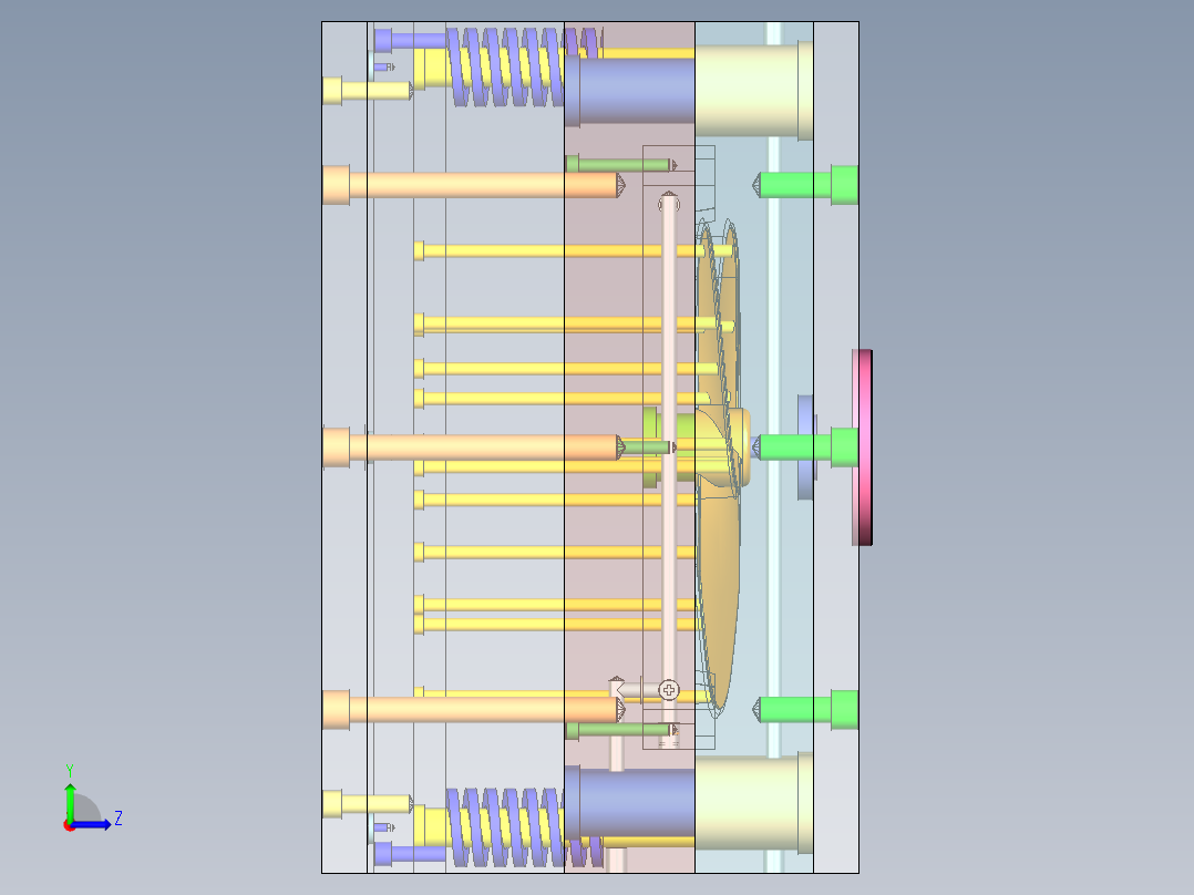 电风扇叶片注塑模具设计与数控加工150左视图