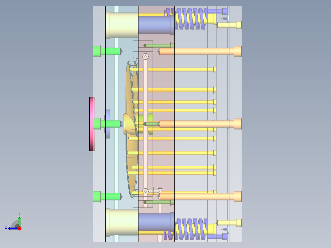 电风扇叶片注塑模具设计与数控加工150右视图