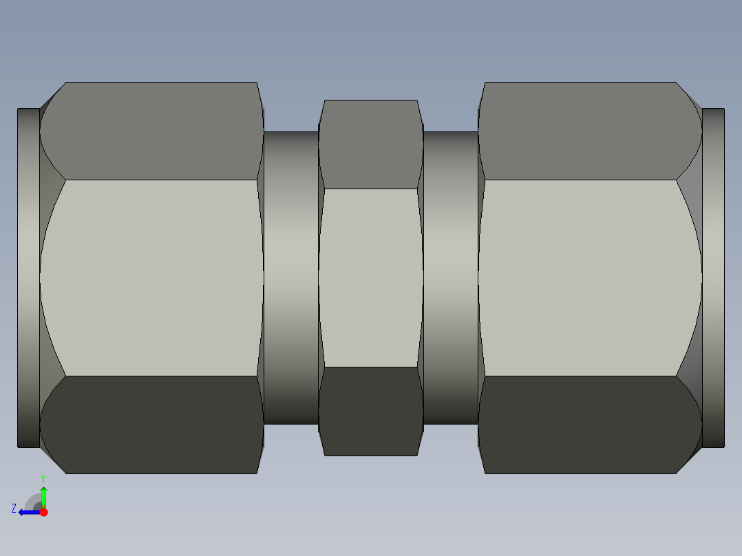 卡套式工业通用硬管接头14_hbu-s右视图
