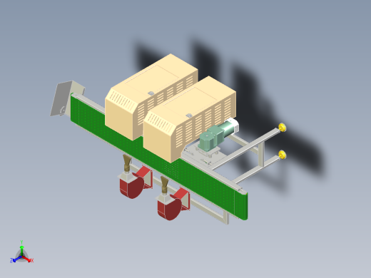 分拣输送带1正等轴测缩略图