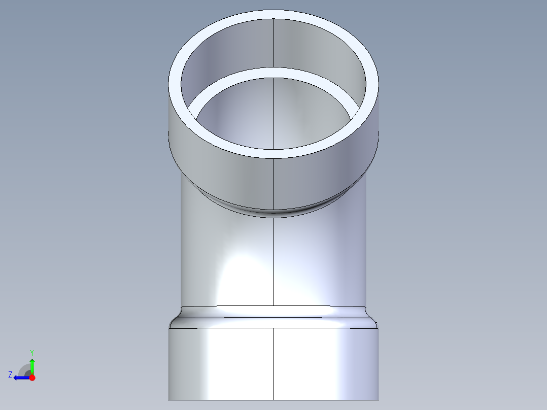 船舶管路系统S4_SeaDrainPLUS_1-8Bend-SxS_37E165002_2in Sea Drain Plus - 45 Bend - SxS右视图
