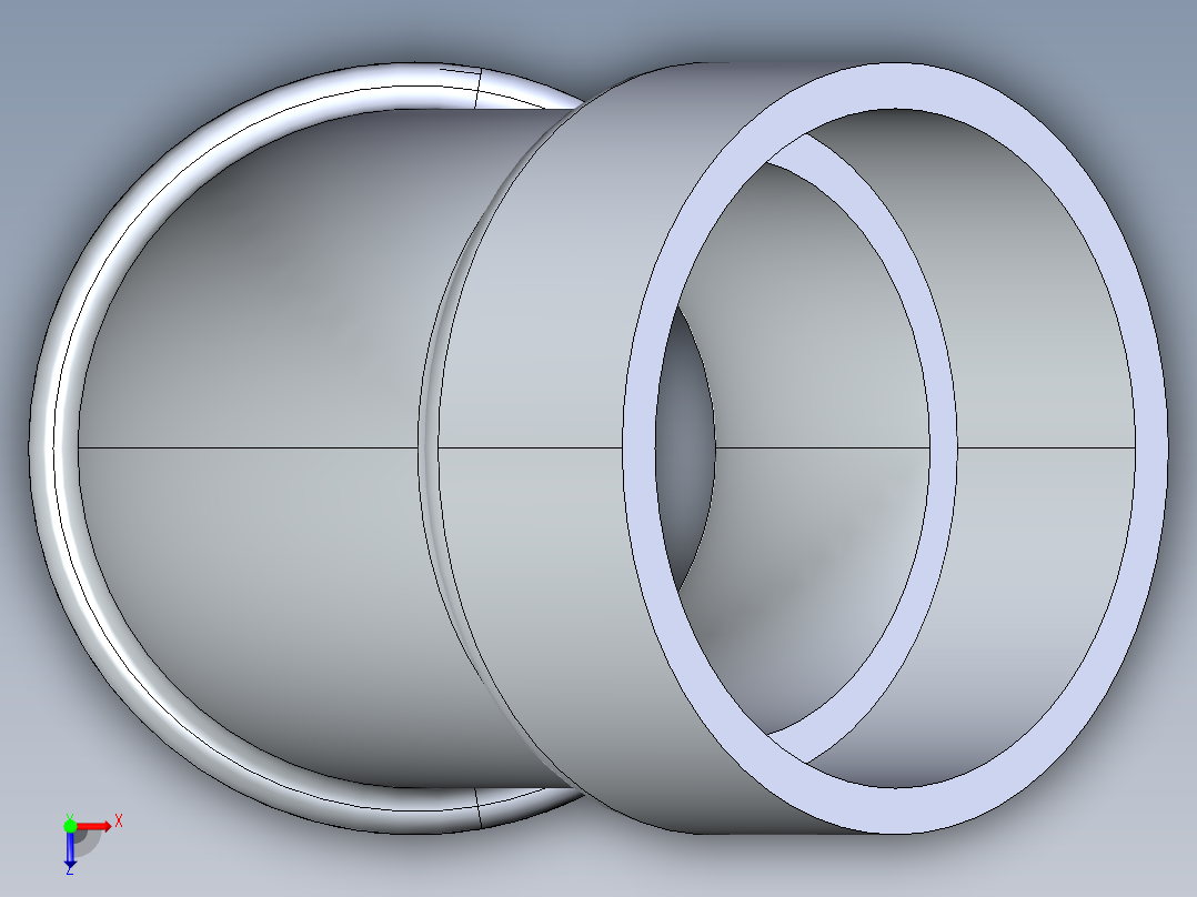 船舶管路系统S4_SeaDrainPLUS_1-8Bend-SxS_37E165002_2in Sea Drain Plus - 45 Bend - SxS俯视图