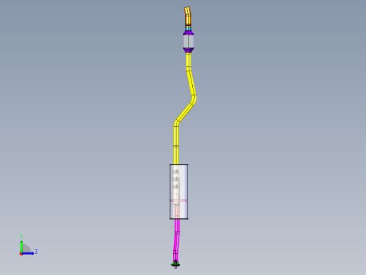 P084-汽车排气消声器设计及三维catia建模左视缩略图