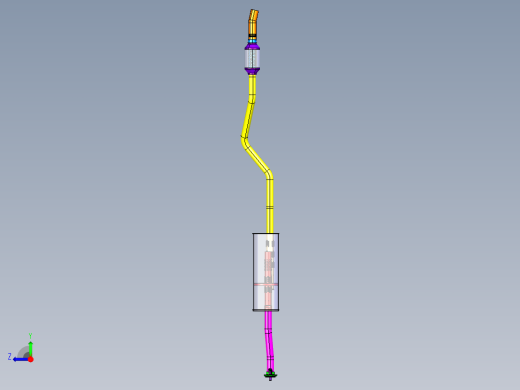P084-汽车排气消声器设计及三维catia建模右视缩略图