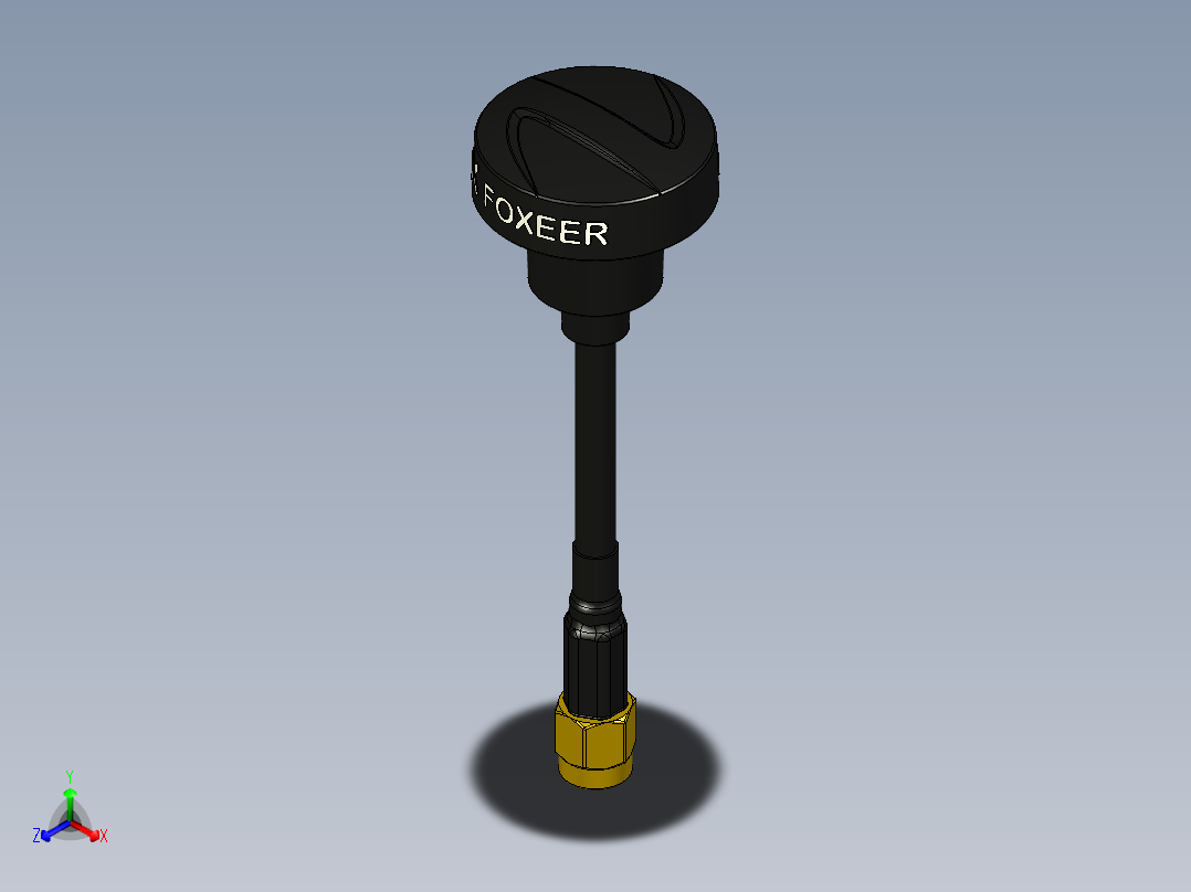 SMA接口36正等轴测图