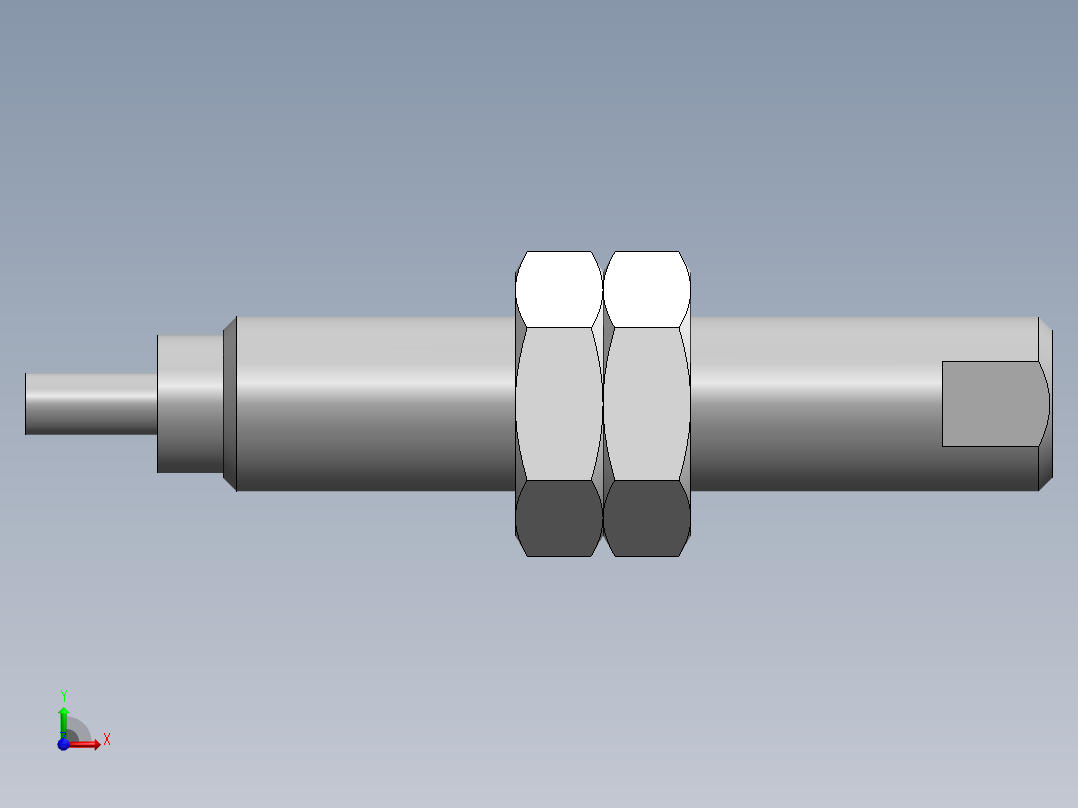 油压缓冲器 RJ0806H_0_ SMC前视图