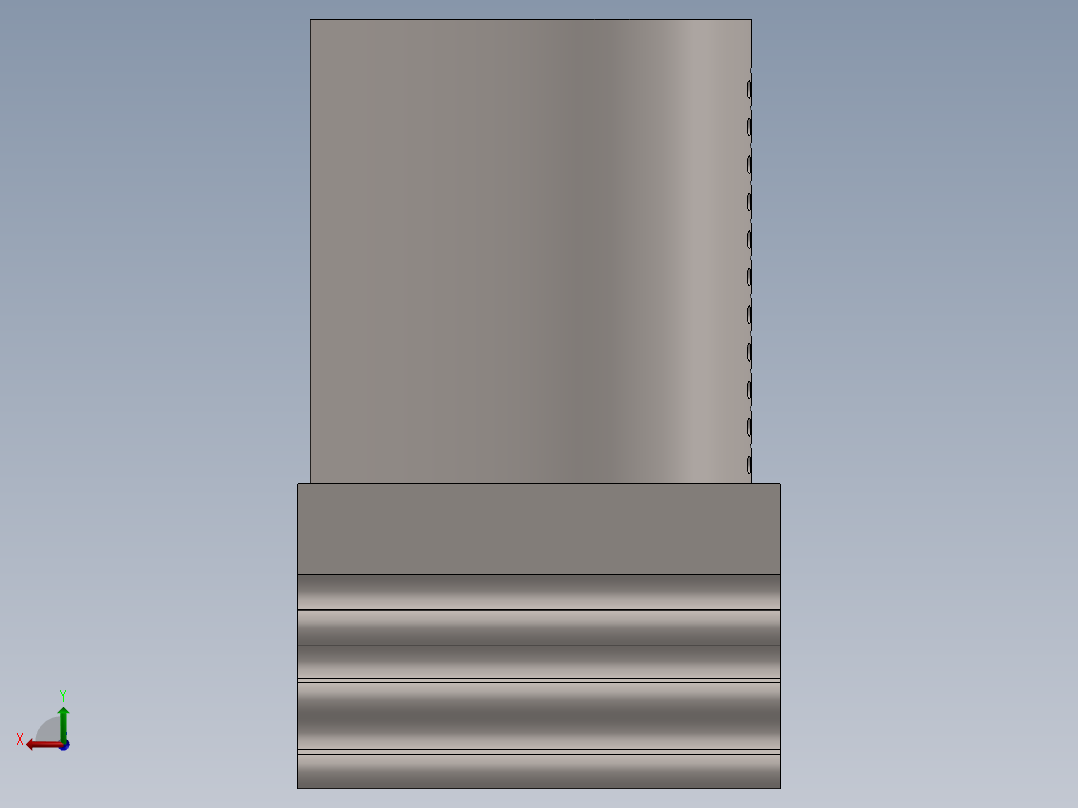 涡轮 叶片 涡扇 (15)后视图