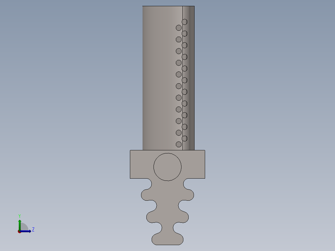 涡轮 叶片 涡扇 (15)左视图