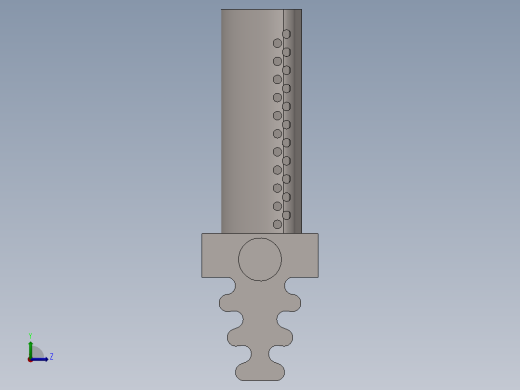 涡轮 叶片 涡扇 (15)左视缩略图