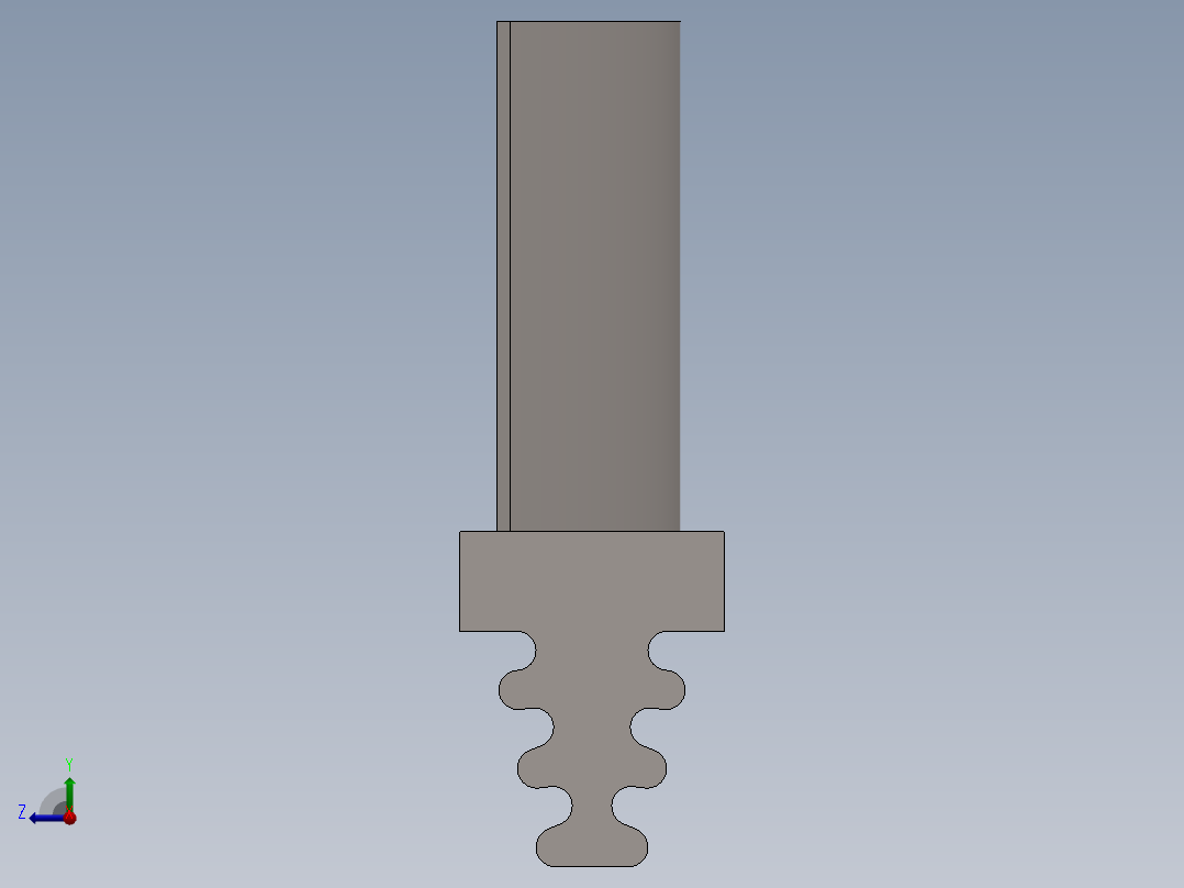 涡轮 叶片 涡扇 (15)右视图