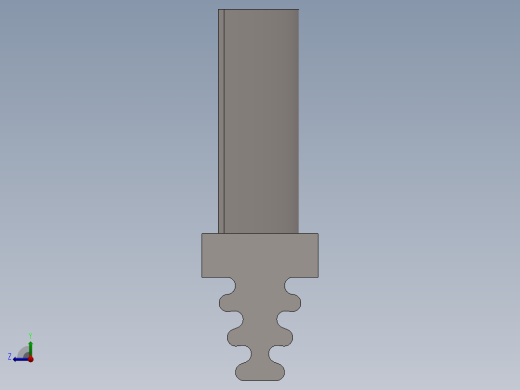 涡轮 叶片 涡扇 (15)右视缩略图