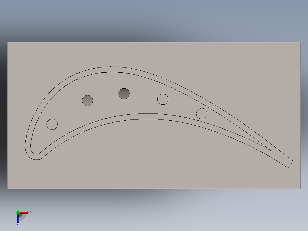 涡轮 叶片 涡扇 (15)俯视图