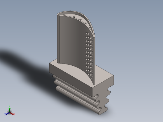 涡轮 叶片 涡扇 (15)正等轴测缩略图