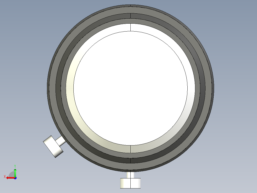 基恩士CV-L6_kc图纸模型后视图