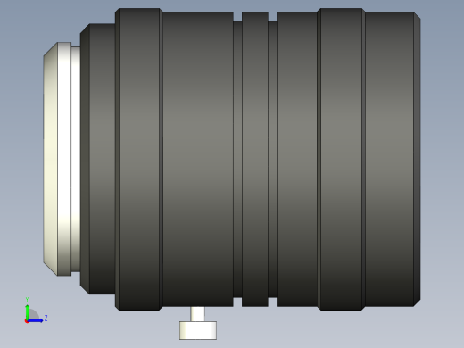 基恩士CV-L6_kc图纸模型左视缩略图
