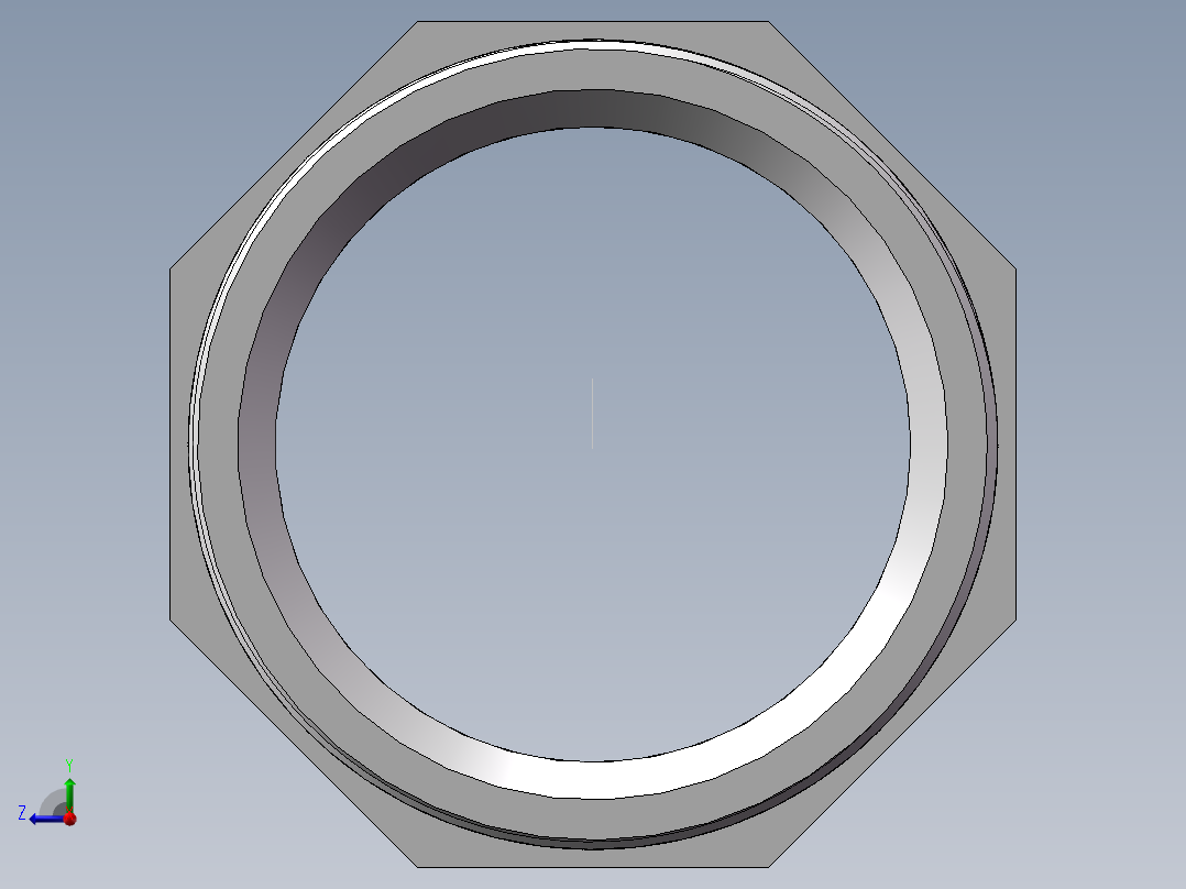 水管接头-有边 [DN80X78]右视图