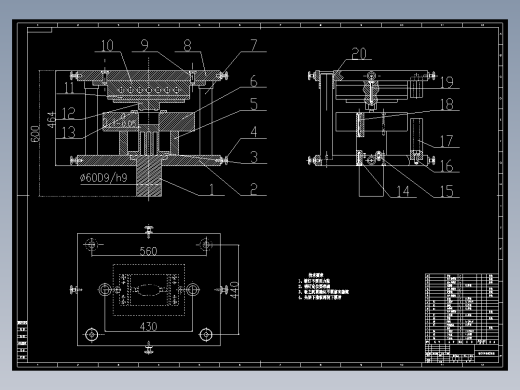 JB189-汽车刹车片模具设计[粉末冶金]参考设计