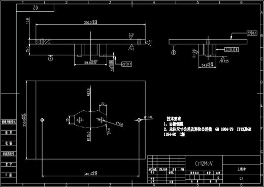 JB189-汽车刹车片模具设计[粉末冶金]参考设计缩略图