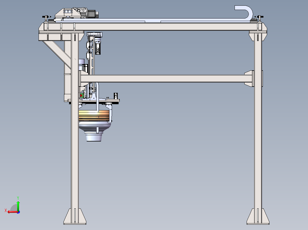 双动子龙门模组后视图