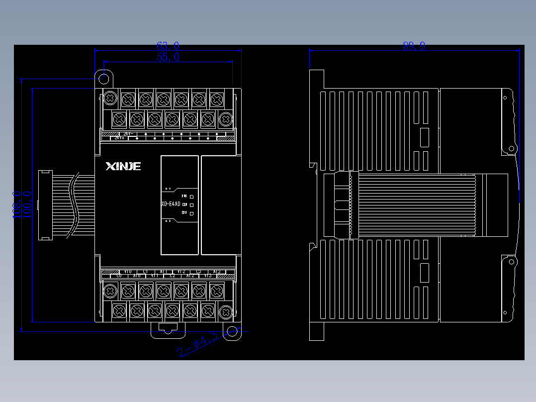 XD-E4AD-外观图（三个指示灯）-220524