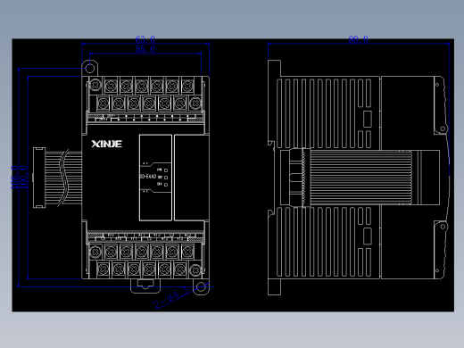 XD-E4AD-外观图（三个指示灯）-220524