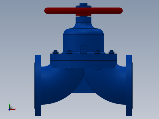法兰隔膜阀-钢衬胶 DN25-DN200前视缩略图