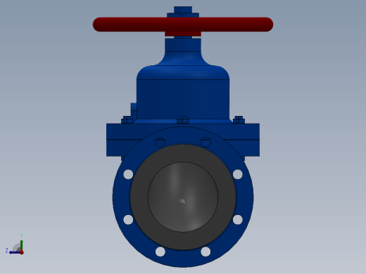 法兰隔膜阀-钢衬胶 DN25-DN200右视缩略图